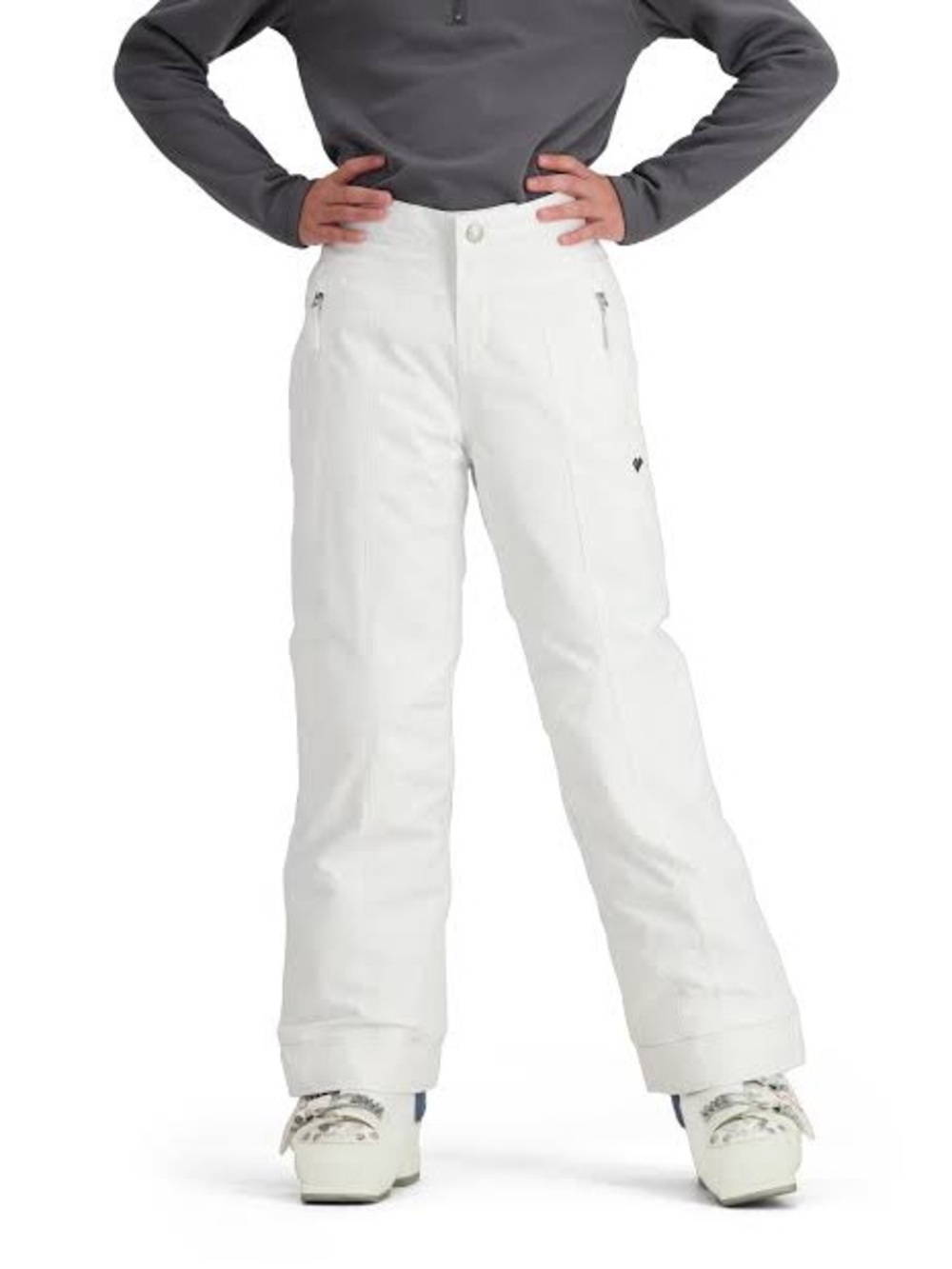 Obermeyer Girls Brooke Insulated Ski Pants White Tween Medium 10-12 Waterproof
